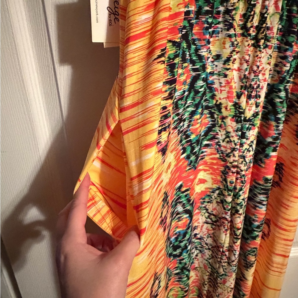 Beige by eci Colorful Maxi Dress sz 12 - Picture 5 of 9